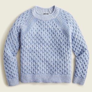 Jcrew Honeycomb cashmere rollneck™ sweater S beachside blue